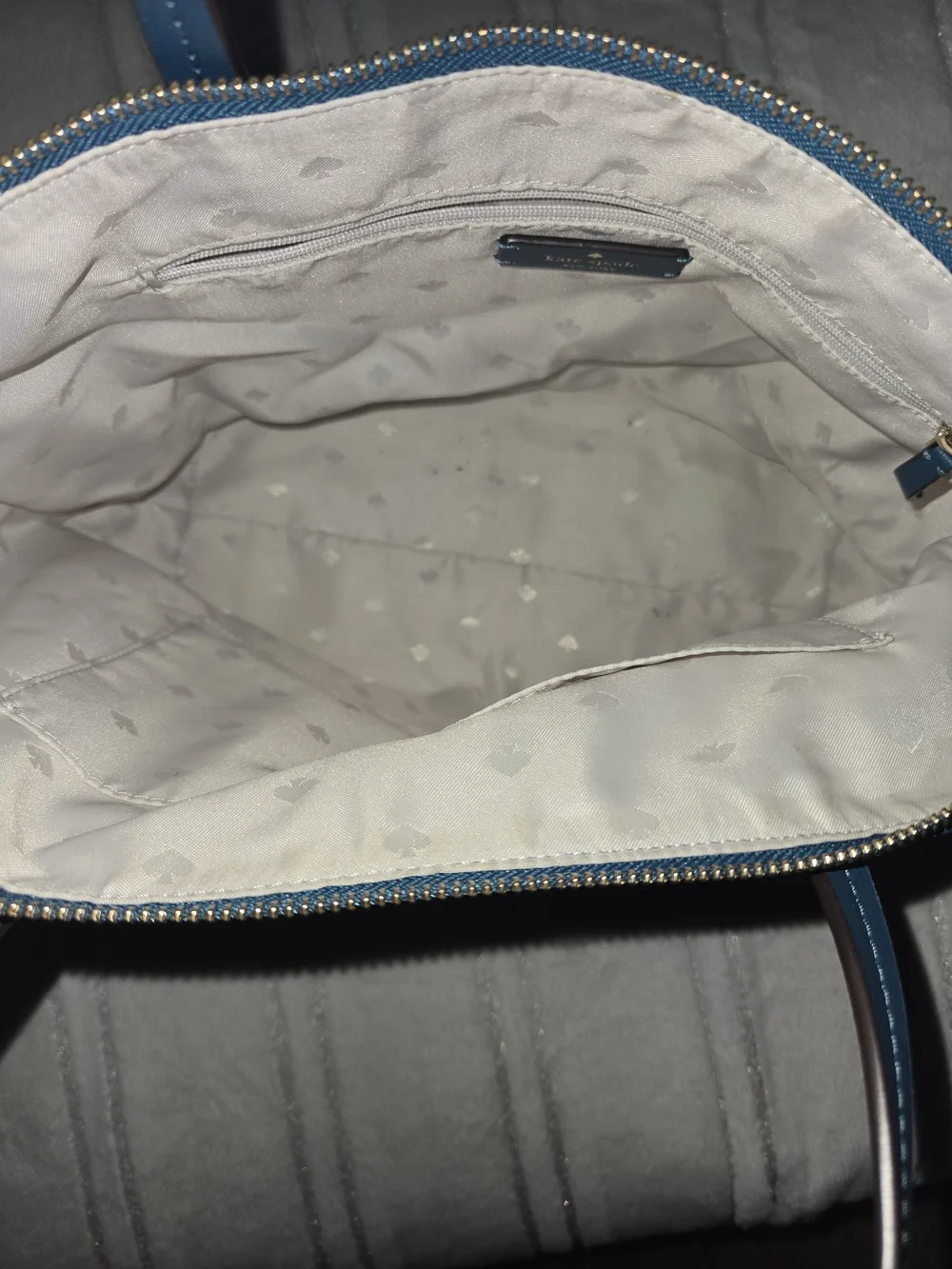 kate spade Teal Shoulder Tote - Vinyl